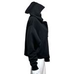 Nike Shirt Womens Small Black Dri Fit Graphic Half Zip Training Hoodie Workout Photo 2