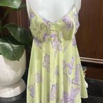California Dynasty, vintage Floral Green and Purple Women's Robe and nightgown Photo 4