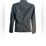 J.Crew Ladies  Resin-coated Black Twill Field Jacket, Petite Small Photo 5