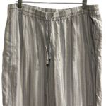 Haven Well Within Women's Striped Pajama Set XL Blue White Organic Cotton Photo 10