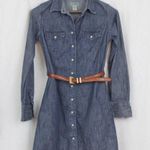 Lucky Brand Denim Western Dress With Vintage Kenneth Cole Belt Photo 11