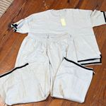 Ekouaer  Lounge Set Beige Black Travel Outfit Size 2XL Photo 0