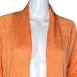 Chico's Sweater Womens Small Orange Open Front Cardigan Office Workwear Versatile Photo 4