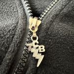 The Bradford Exchange Elvis Presley Black Fleece Zip Up Jacket Women's Large Photo 4