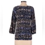 Tibi  snakeskin blouse tan black purple blue size 4 Photo 1