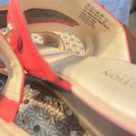 Kenneth Cole  Julianna Asymmetrical Sandals, size 8.5, Red/Orange Photo 4