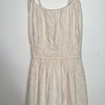 American Eagle  Halter Open Back Handkerchief Hem Midi Dress Cream NWT Photo 5