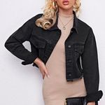 SheIn Black Jean Jacket Photo 0