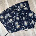 Jaclyn Smith Romantic Floral Dress vintage midi womens Navy Blue size 24w plus classic Photo 3