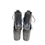 Free People  City Of Lights EU 39 US 9 Booties Lace Up Ankle Boots NEW Dark Blue Photo 3