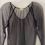 Chan Luu NWOT SZ M sheer  black top Photo 1