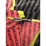 Jamie Sadock Short Sleeve Medium M Art Golf Top Partial Zip Photo 3