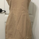 Commense‎ Women's Sheath Dress Size Medium Beige V Photo 0