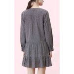 Rebecca Taylor LA VIE black white polkadot ruffle mini dress Sz L New Msrp $295 Photo 4