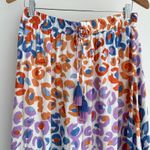 Farm Rio x Anthropologie Skirt Medium Vibrance Leopard Print Flowy Boho Picnic Photo 9