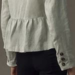 Anthropologie Dolan 100% linen babydoll sage green blazer size M Size M Photo 2