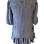 Anthropologie dRA Women's Slate Lyon Gauze Tunic Dress With Drop Hem ~ SMALL (?) Photo 7