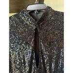 Ronny Kobo Lauper Cut Out Sequin Mini Dress Black Womens Size Small Photo 3