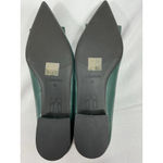 Womans NWOT C Paravano Slipon Flat Shoes Size 8.5 (39) Forest Green Pointed Toe Photo 6