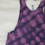 American Apparel NWOT Custom Purple Bleach Tie Dye Diagonal Box Tank Top Size XS Photo 7