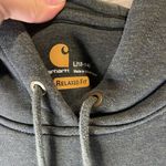 Carhartt  Green Hoodie with Brown Logo Photo 1