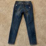 Special A Medium Wash Factory Distressed Skinny Jeans Photo 1