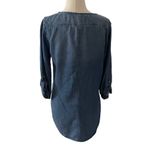Renee C Blue Chambray Tunic Top Women Size XS NWT | 56-4 Photo 1