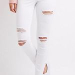 Refuge White Ripped Jeans Photo 0