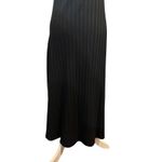 ZARA  Women's Black Maxi Dress Ribbed Knit Short Sleeve‎ Casual Elegant Photo 5