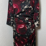 Tracy Reese Anthropologie Floral Paintbrush Watercolor Silk Crepe Dress S 10 Photo 0