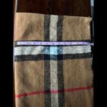 Tan, black, red and white plaid scarf NWT by Fadivo Tan Photo 5