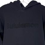 Lululemon All Yours Hoodie Black Graphic Embroidered Pullover Size 4 Photo 3
