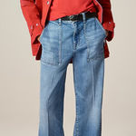 J.Crew  Camp-pocket wide-leg jean London Wash Photo 0