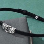 Black Gothic Punk choker with studded silver detailing and a silver clasp Multiple Photo 4