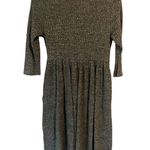 Bohme  Dress Sweater Knit Ribbed Midi Womens Size Medium Heather Gray Mid Sleeve Photo 6