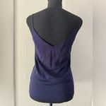 ZARA NEW  Knit Lace V Neck Camisole Navy Blue Tank Blouse Top S M Photo 3