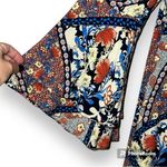 Entro  size medium long bell sleeve lined v neck short dress tunic patchwork boho Photo 8