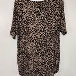 Torrid  Super Soft Knit Leopard Print V-Neck Short Sleeve Shirt Photo 2