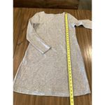 J. Jill Rib Knit Chunky Sweater Dress long sleeve Side Pockets Heather Gray S Photo 5