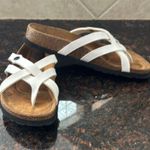 Betula by Birkenstock Vinja White Patent Crisscross Sandals Size 8 Photo 5