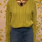 st. john's bay Long sleeve Cable knit V neck sweater size S tall Photo 1