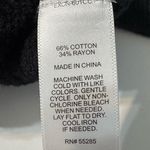 EXPRESS Lace Up V Neck Cold Shoulder Sweater Black Size XS Photo 12