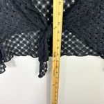 Elif by Jordan Taylor Black Crochet Short Cover Pareo Women's One Size Beach Photo 2