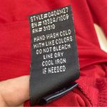 VTG I.N. Studio Red Cowl Neck long sleeve blouse XL Photo 13