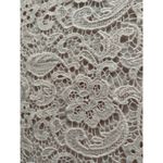 Lands' End  Women's Size Large Pink Cotton Lace Front Overlay 3/4 Sleeves Top Photo 2