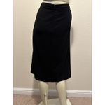 DKNY #1 Women's Black Wool Blend Skirt with Satin Accent by , Sz: 12 Photo 3