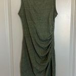 Treasure & Bond Green Sleeveless Ruched Dress Photo 0