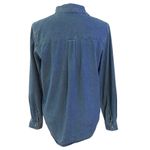 Victoria Jones Vintage  Size S Floral Embroidered Denim Jean Shirt Button Front Photo 1