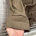 Free People  Oversized Draped Open Front Cardigan Jacket Brown Linen Blend size L Photo 5