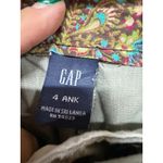 Gap  Y2K Green Pin Striped Low Rise Wide Leg Pants Size 4 Ankle Length Vintage Photo 4